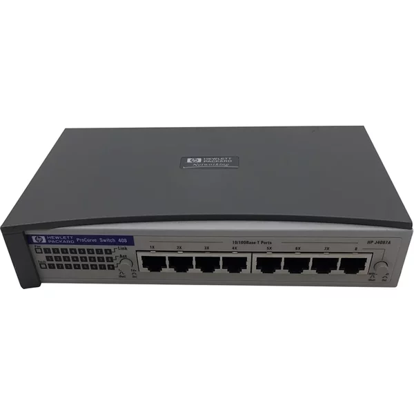 Hp J4097A | Procurve 408 8 X RJ-45 Ports 10/100Base-Tx Layer 2 Unmanaged Rack-Mountable Fast Ethernet Network Switch-image