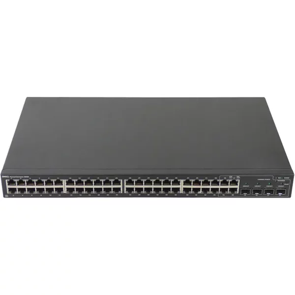 Dell 0F496K | Powerconnect 2848 48-Ports 10/100/1000Base-T + 4 X Combo Sfp Rack-Mountable 1U Layer 3 Managed Gigabit Ethernet Switch-image