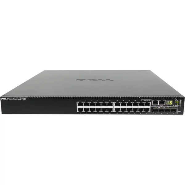 Dell 084NJ8 | Powerconnect 7024 24 X Ports 10/100/1000Base-T + 4 X Sfp Ports Managed Gigabit Ethernet Network Switch-image