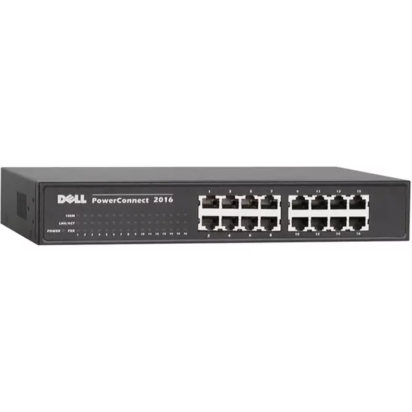 Dell DE2016 | Powerconnect 2016 16-Ports 10/100 Fast Ethernet Switch-image