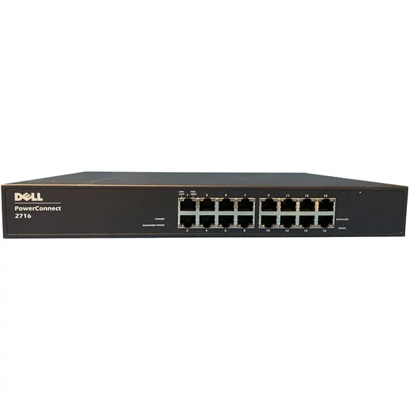Dell POWERCONNECT2716 | Powerconnect 2716 16-Ports 10/100/1000Base-T Layer 3 Managed Rack-Mountable Gigabit Ethernet Network Switch-image
