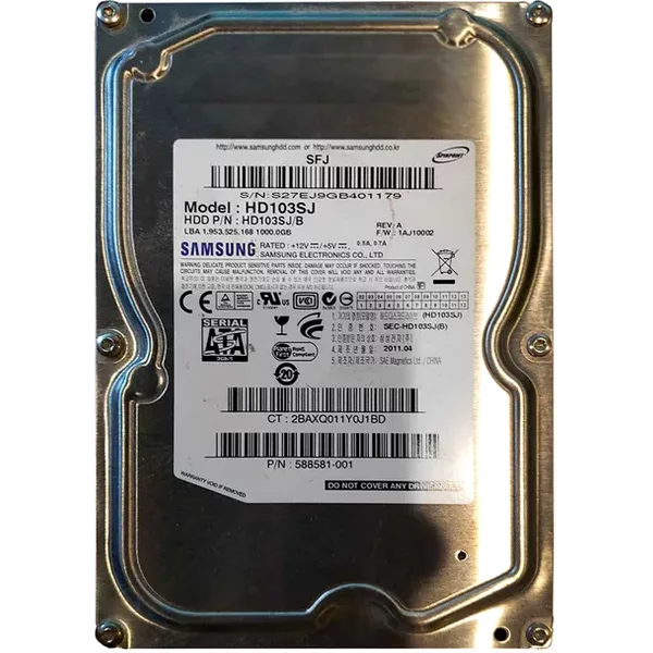 Samsung HD103SJ | Spinpoint F3 1TB 7200RPM Sata 3Gb/S 32MB Cache 3.5-Inch Hard Drive For Desktop-image