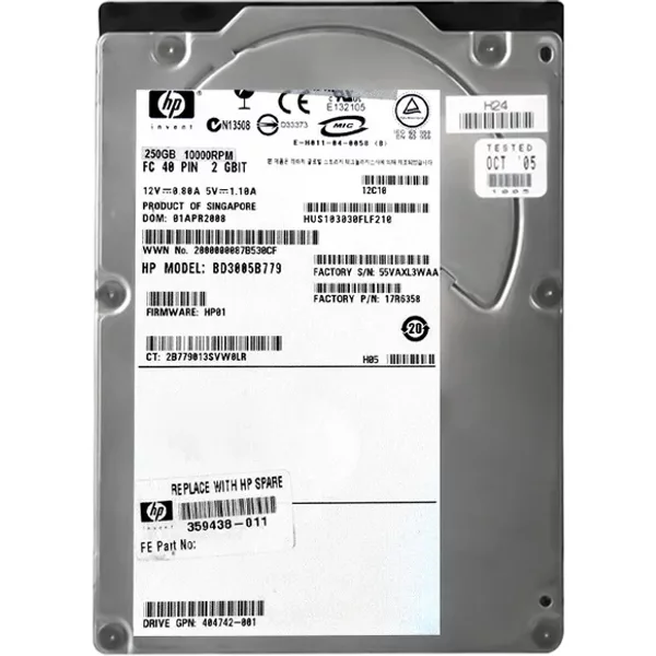 Hitachi HUS103030FLF210 | Ultrastar 10K300 Series 300GB 10000RPM Ultra-320 Scsi 68-Pin 16MB Cache 3.5-Inch Hard Drive-image