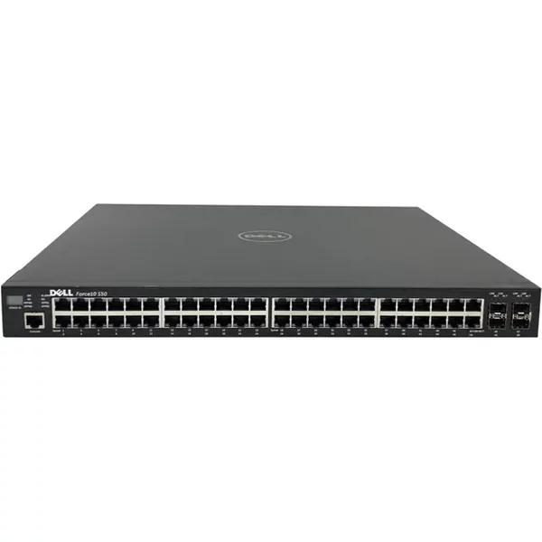 Dell S50-01-GE-48T-V | Force10 S-Series S50 48 X Ports Poe 10/100/1000Base-T + 4 X Sfp Ports Layer 3 Managed 1U Rack Mountable Gigabit Ethernet Network Switch-image