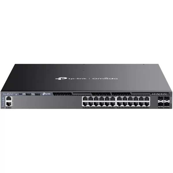 TP-LINK SG6428XHP | Omada 24-Port Gigabit Stackable L3 Managed PoE+ Switch with 4 10G Slots
