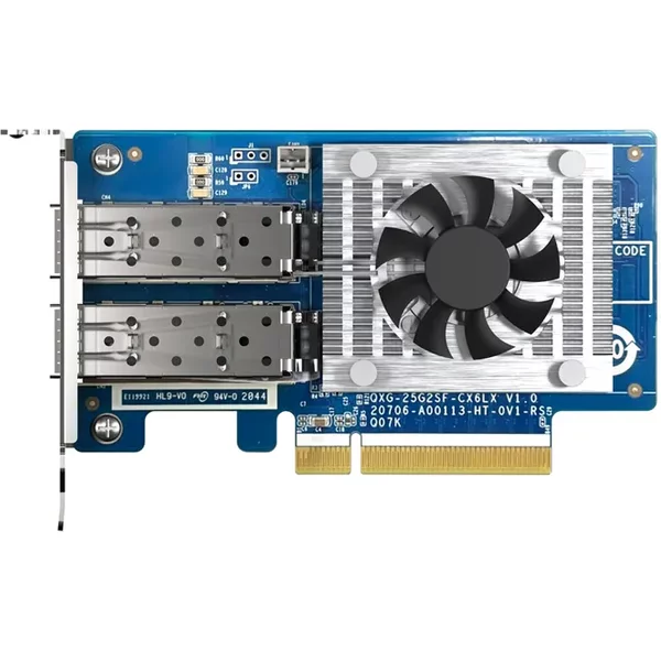 QNAP QXG-25G2SF-CX6 | Dual-Port 25GbE PCI Express 4.0 x8 Network Card