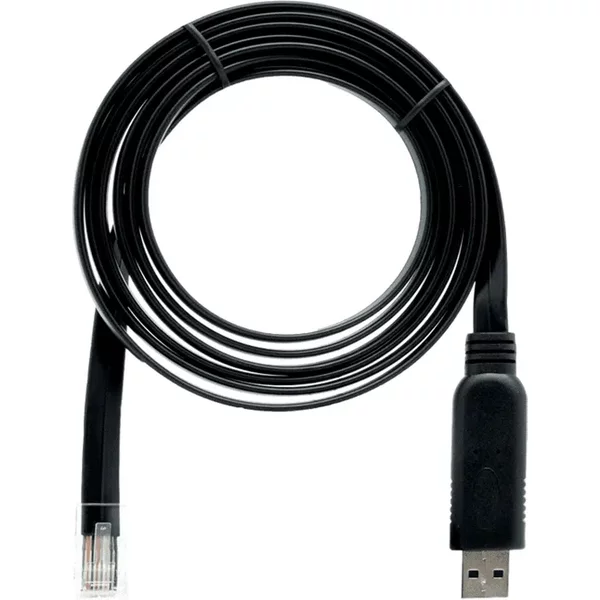 Qnap CAB-CONSOLE-URJ45-1M8 | 5.9-Inch USB-A To RJ45 Console Cable-image