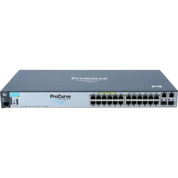 Hp J9086A#ABA | Procurve 2610 Series 2610-24/12PWR 12 X RJ-45 Ports Poe 10/100Base-Tx + 12 X RJ-45 Ports + 2 X Dual Personality RJ-45/SFP (Minigbic) Ports Layer 2 Managed Rack-Mountable Fast Ethernet Network Switch-image