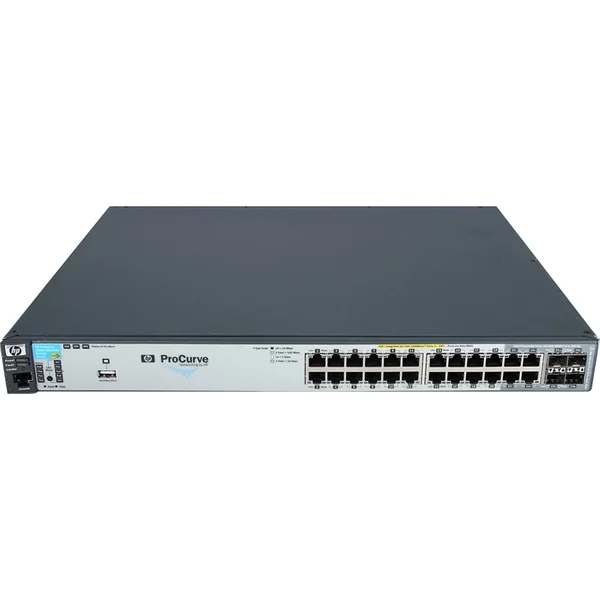 Hp J9146-61201 | Procurve 2910Al Series 2910Al-24G-Poe+ 20 X RJ-45 Ports Poe+ 10/100/1000Base-T + 4 X Dual Personality RJ-45/SFP Ports Layer 3 Managed Rack-Mountable Gigabit Ethernet Network Switch-image