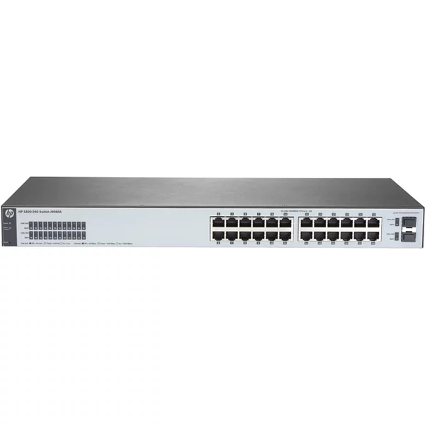 Hp J9980-61001 | Officeconnect 1820 Series 1820-24G 24 X 10/100/1000Base-T RJ-45 And 2 X Sfp (Mini-Gbic) Ports Layer 2 Managed Gigabit Ethernet Network Switch-image