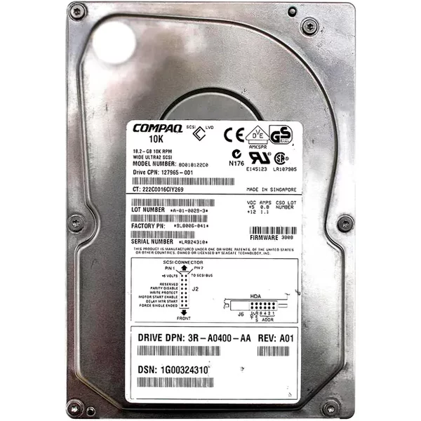 Seagate 9L8006-041 | 18GB 10000RPM Ultra2 Wide Scsi 3.5-Inch 1MB Cache Hard Drive-image
