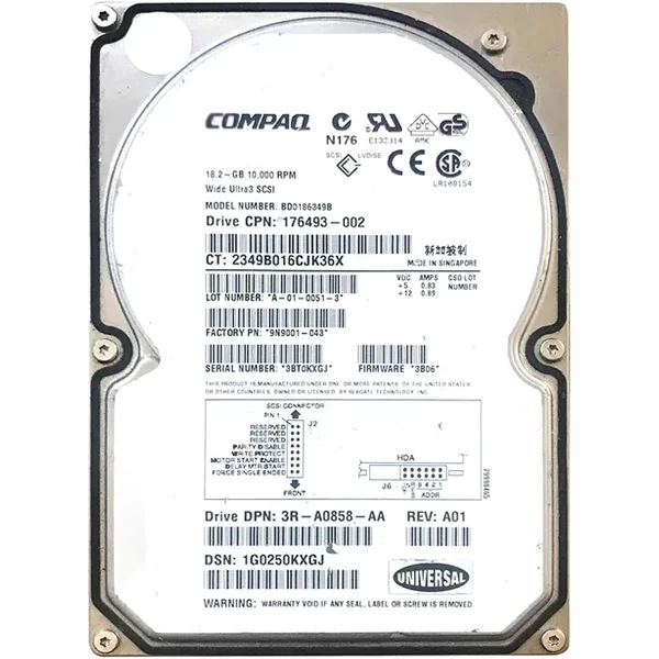 Seagate 9N9001-043 | Cheetah 18XL Series 18.4GB 10000RPM Ultra160 Scsi 4MB Cache (Ce) 80-Pin 3.5-Inch Hard Drive-image