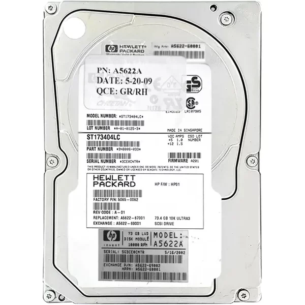 HP 5065-0062 | 73GB 10000RPM Ultra 160 Scsi 3.5-Inch 16MB Cache Hard Drive-image