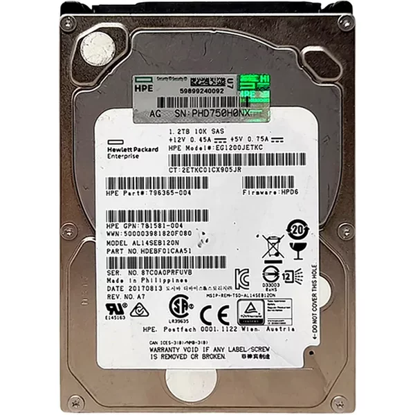 Toshiba AL14SEB120N | 1.2TB 10000RPM SAS 12Gb/S 128MB Cache 2.5-Inch Hard Drive-image