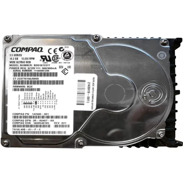 HP BD01872377 | 18.2GB 10000RPM Ultra160 Scsi LVD 68-Pin 3.5-Inch Hard Drive-image