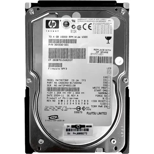Fujitsu CA06350-B17200HW | 73.5GB 10000RPM Ultra320 Scsi 68-Pin 8MB Cache 3.5-Inch Hard Drive-image