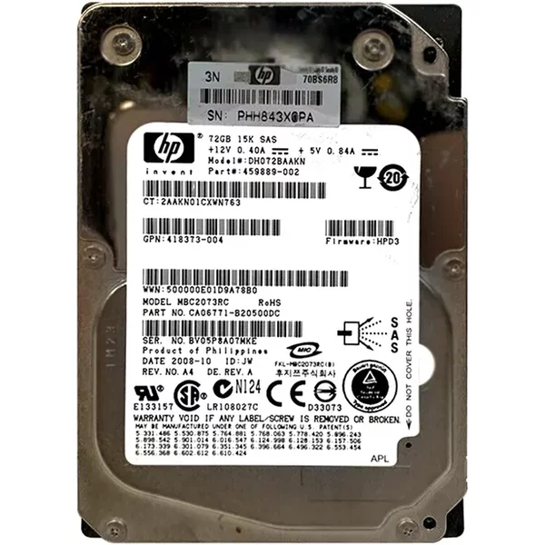 Fujitsu MBC2073RC | 73GB 15000RPM SAS 3Gb/S Hot-Swappable 16MB Cache 2.5-Inch Hard Drive-image
