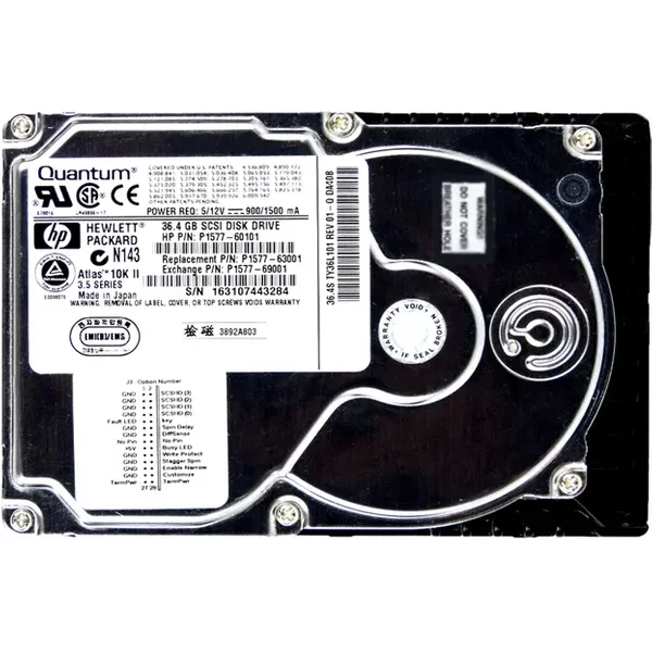 HP P1577-60101 | 36.4GB 10000RPM Ultra160 Scsi LVD 68-Pin 3.5-Inch Hard Drive-image