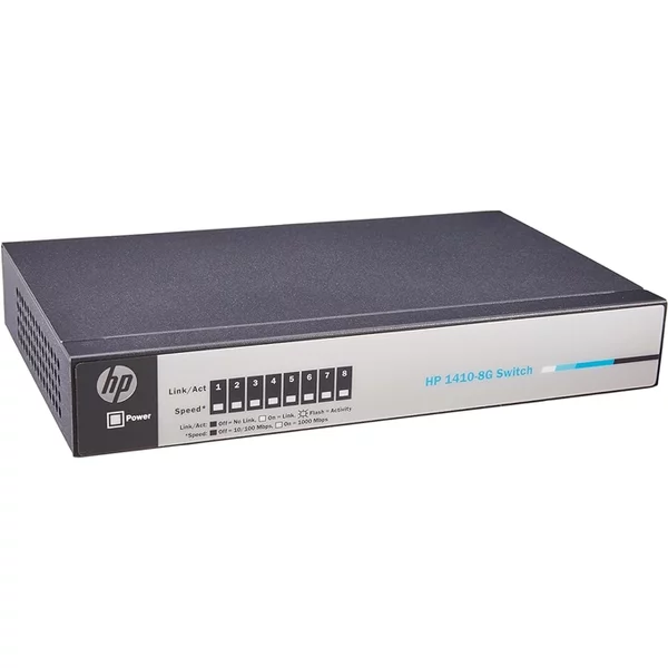 Hp J9559-60001 | Officeconnect 1410 Series 1410-8G 8 X 10/100/1000Base-T RJ-45 Ports Layer 2 Unmanaged Gigabit Ethernet Network Switch-image