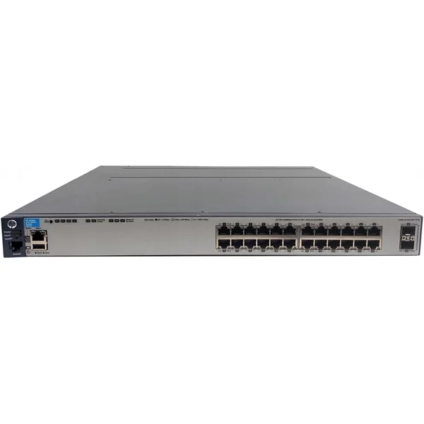 Hp J9575-61101 | Aruba 3800 Series 3800-24G-2SFP+ 24 X 10/100/1000Base-T RJ-45 And 2 X 10Gbe Sfp+ Ports And 1 X Stacking Module Slot Layer 3 Managed Gigabit Ethernet Network Switch-image