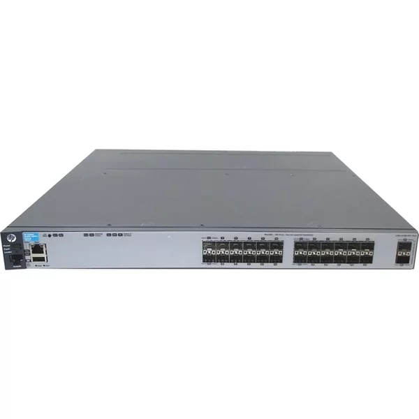 Hp J9584A | Aruba 3800 Series 3800-24SFP-2SFP+ 24 X 1Gbe Sfp And 2 X 10Gbe Sfp+ Ports And 1 X Stacking Module Slot Layer 3 Managed Gigabit Ethernet Network Switch-image