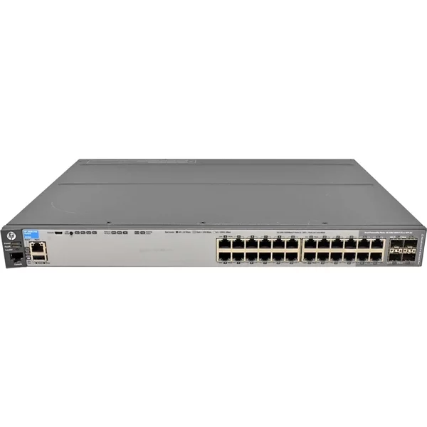 HP J9726-61001 | Aruba 2920 Series 2920-24G 20 X RJ-45 10/100/1000Base-T And 4 X Dual Personality SFP Ports + 2 X Expansion Module Layer 3 Managed Stackable Gigabit Ethernet Network Switch-image