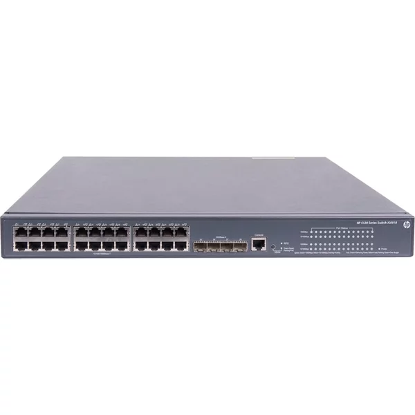 Hp JG091B | Flexnetwork 5120 Si Series 5120-24G-Poe+ Si 24 X 10/100/1000Base-T RJ-45 Poe+ And 4 X Sfp (Mini-Gbic) Ports Layer 3 Managed Gigabit Ethernet Network Switch-image