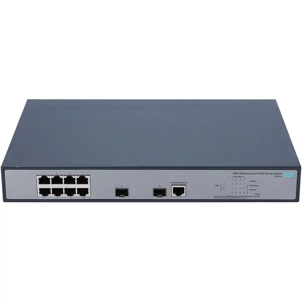 Hp JG922-61001 | Officeconnect 1920 Series 1920-8G-Poe+ (180W) 8 X RJ-45 Poe+ 10/100/1000Base-T And 2 X Sfp (Mini-Gbic) Ports Layer 3 Managed Gigabit Ethernet Network Switch-image