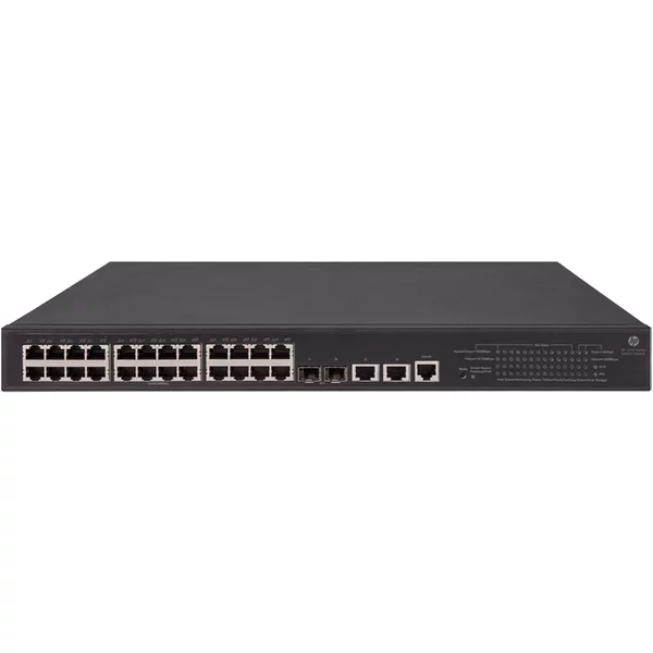 Hp JG940A | Flexnetwork 5130 Ei Series 5130 24G Poe+ 2SFP+ 2XGT (370W) Ei 24 X 10/100/1000Base-T RJ-45 Poe+ And 2 X 10Gbe SFP+/RJ-45 Dual Personality Ports Layer 3 Managed Gigabit Ethernet Network Switch-image