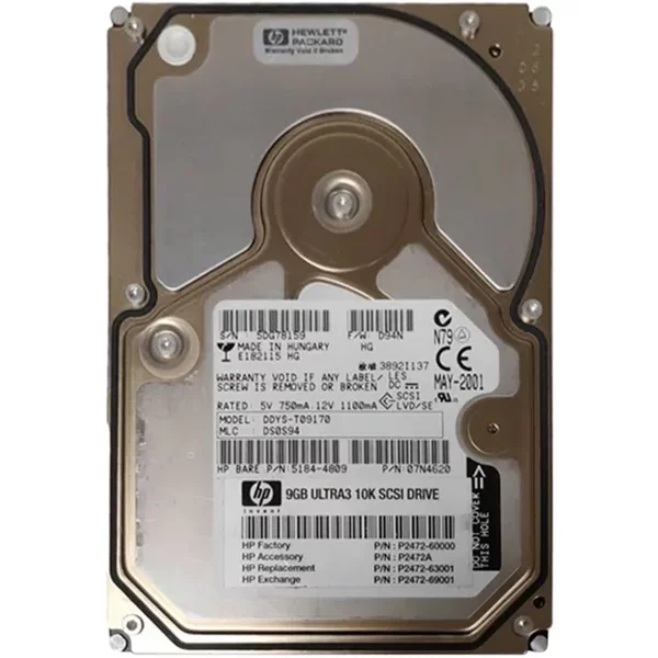 HP 5184-4809 | 9.1GB 10000RPM Ultra160 Scsi LVD 80-Pin Hot Swappable 3.5-Inch Hard Drive-image
