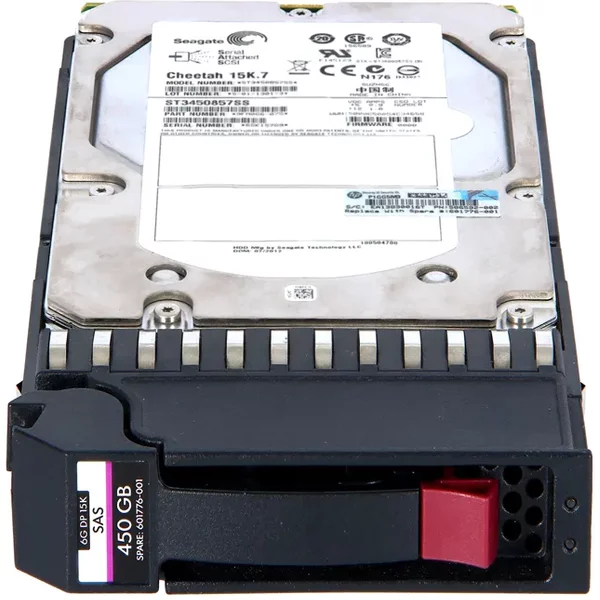 HP 601776-001 | 450GB 15000RPM SAS 6Gb/S Dual Port Hot Swappable 3.5-Inch Hard Drive-image
