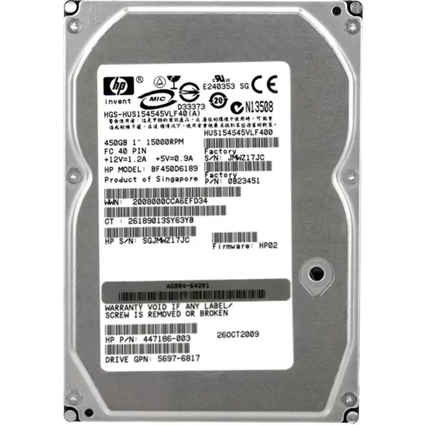 Hitachi HUS154545VLF400 | Ultrastar 15K450 Series 450GB 15000RPM Fibre Channel 4Gb/S 16MB Cache 3.5-Inch Hard Drive-image