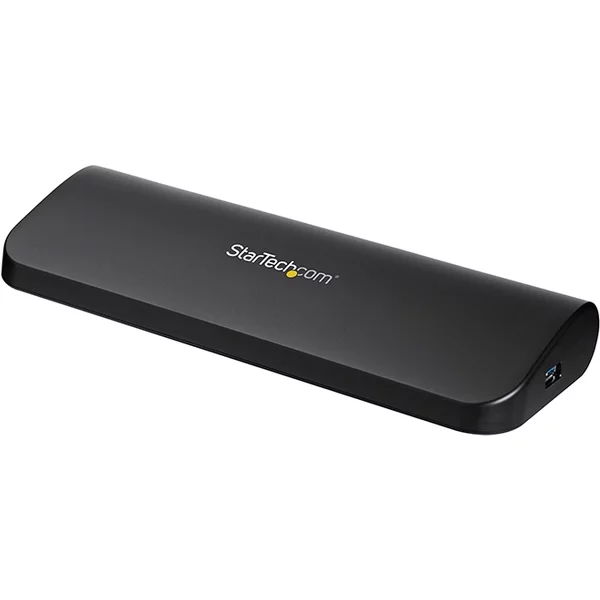 Startech USB3SDOCKHDV | Dual Monitor Usb 3.0 Laptop Docking Station With Hdmi/Dvi/Vga, 3X USB-A Hub, Gbe, Audio, Universal Type-A Dock-image