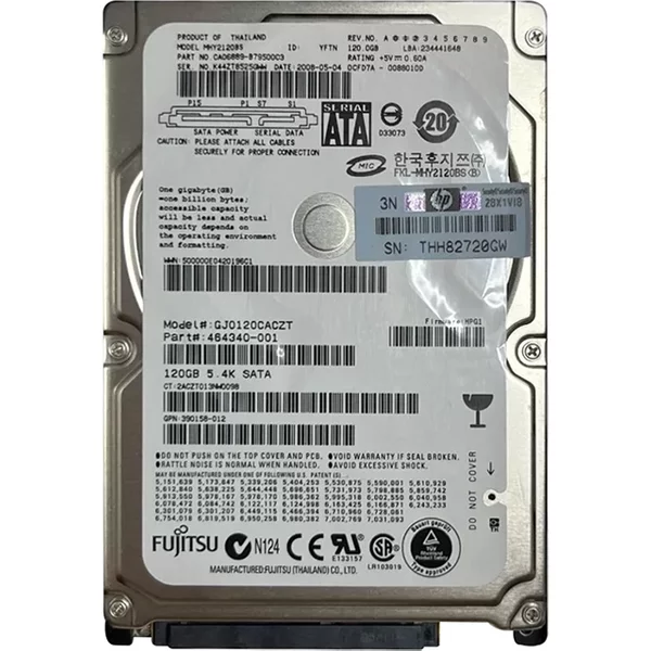 HP 390158-012 | 120GB 5400RPM Sata 1.5Gb/S 8MB Cache 2.5-Inch Hard Drive-image