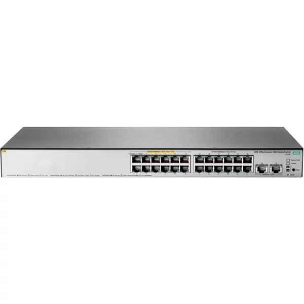 Hp JL172-61001 | Officeconnect 1850 Series 1850-24G-2Xgt-Poe+ (185W) 12 X 10/100/1000Base-T RJ-45 Poe+ And 12 X 10/100/1000Base-T RJ-45 And 2 X 10Gbase-T RJ-45 Ports Layer 2 Managed Gigabit Ethernet Network Switch-image
