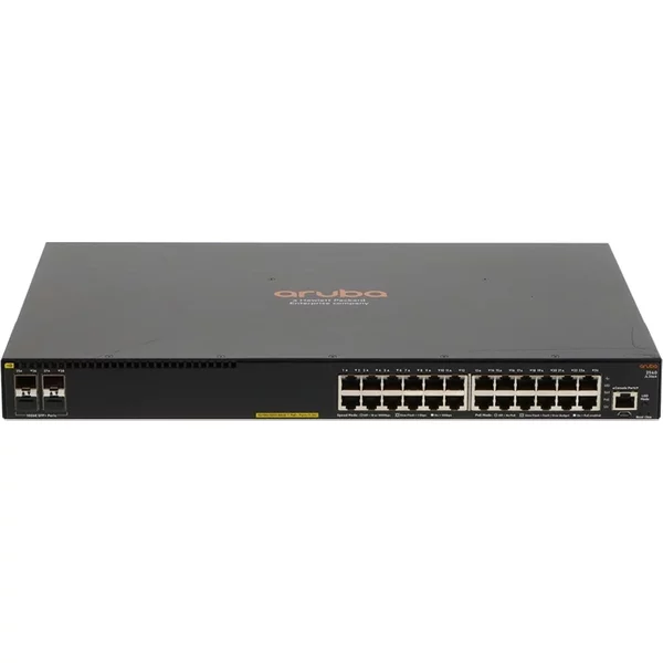 Hp JL356-61001 | Aruba 2540 Series 2540 24G Poe+ 4SFP+ 24 X RJ-45 Poe+ 10/100/1000Base-T And 4 X Sfp+ Ports Layer 2 Managed Gigabit Ethernet Network Switch-image