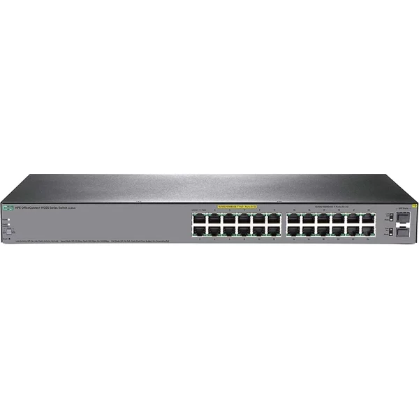 Hp JL384A | Officeconnect 1920S Series 1920S-24G-2Sfp-Ppoe+ (185W) 12 X 10/100/1000Base-T RJ-45 Poe+ And 12 X 10/100/1000Base-T RJ-45 And 2 X Sfp (Mini-Gbic) Ports Layer 3 Managed Gigabit Ethernet Network Switch-image