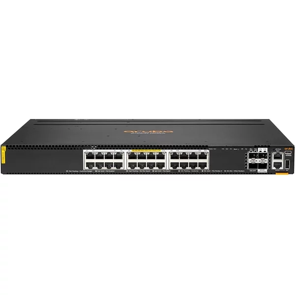 HP S3L75A | Aruba Networking CX 6300L 24x 10Gigabit Ethernet CL6 with 2x 50GbE SFP56 and 2x 25GbE SFP28 Ports L2 Switch