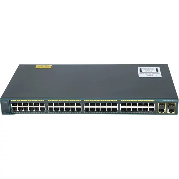 Cisco WS-C2960+48PST-L-RF | Catalyst 2960-Plus Series 2960+48PST 48 X RJ-45 Ports 10/100Base-Tx + 2 X Ge (RJ-45) Ports + 2 X Sfp Ports Layer 2 Managed 1U Rack-Mountable Gigabit Ethernet Network Switch-image