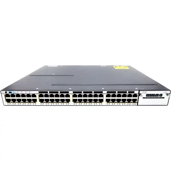 Cisco WS-C3750X-48P-S | Catalyst 3750-X Series C3750X-48P 48 X RJ-45 Ports Poe+ 10/100/1000Base-T Layer 3 Managed Rack-Mountable Stackable Gigabit Ethernet Network Switch-image