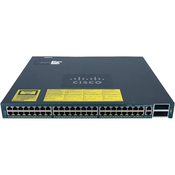 Cisco WS-C4948-10GE-4948 | Catalyst 4900 Series C4948-10GE 48 X RJ-45 Ports 10/100/1000Base-T + 2 X Xfp 10GE Ports Layer 3 Managed Rack-Mountable Gigabit Ethernet Network Switch-image