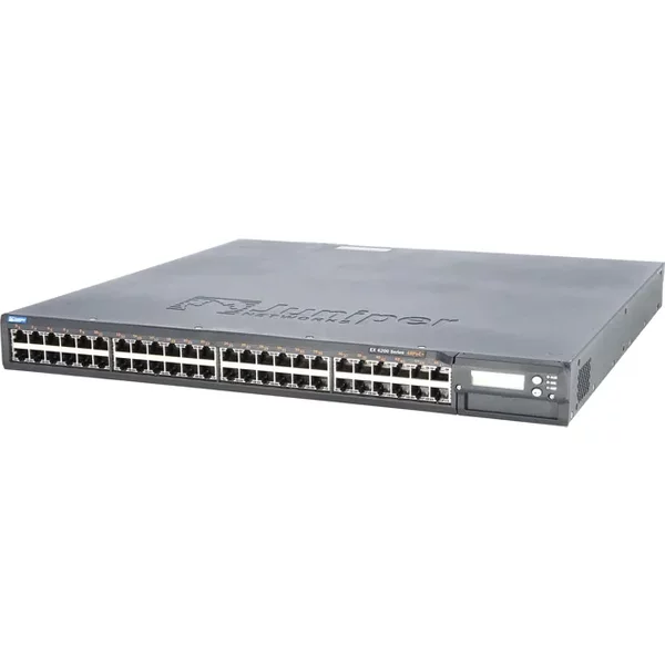 Juniper EX4200-48P | EX4200 Series 48 x RJ-45 Ports PoE+ 10/100/1000Base-T Layer 3 Managed 1U Rack-mountable Stackable Gigabit Ethernet Network Switch