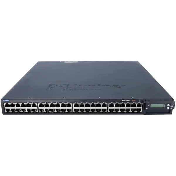 Juniper EX4200-48T | EX4200 Series 48 X RJ-45 Ports 10/100/1000Base-T + 8 X RJ-45 Poe Ports Layer 3 Managed 1U Rack-Mountable Stackable Gigabit Ethernet Network Switch-image