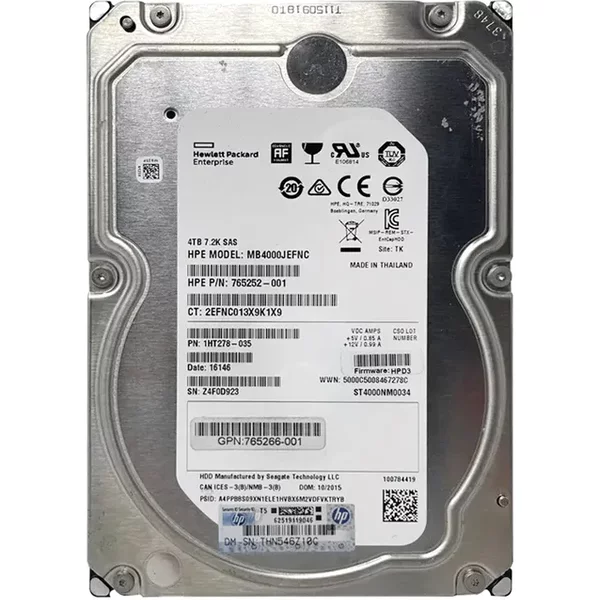 Seagate 1HT278-035 | Enterprise Capacity V.4 4TB 7200RPM SAS 12Gb/S 128MB Cache (512E) 3.5-Inch Hard Drive-image