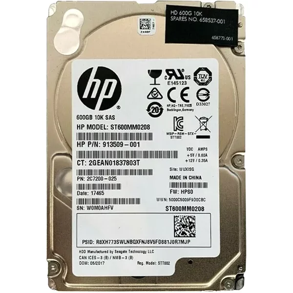 Seagate 2C7200-025 | 600GB 10000RPM SAS 12Gb/S 2.5-Inch 128MB Cache Enterprise Performance 10K Hard Drive-image