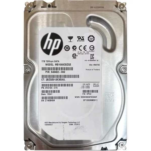 HP 649402-002 | 1TB 7200RPM Sata 1.5Gb/S 64MB Cache LFF 3.5-Inch Midline Hard Drive-image