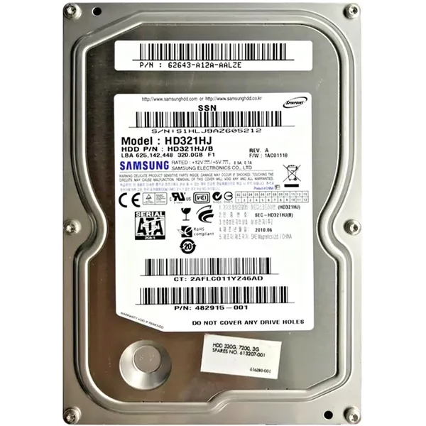 Samsung HD321HJ | Spinpoint F1 320GB 7200RPM Sata 3Gb/S 8MB Cache 3.5-Inch Hard Drive-image