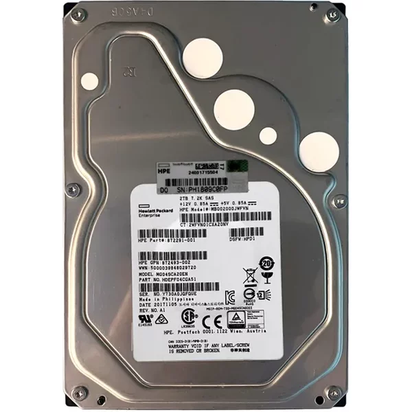 HP MB002000JWFVN | 2TB 7200RPM Midline SAS 12Gb/S 3.5-Inch Hard Drive-image