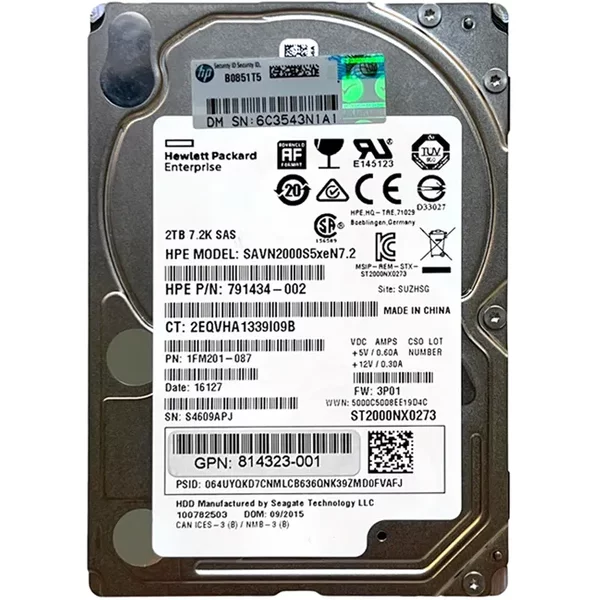 Seagate ST2000NX0273 | Enterprise Capacity V.3 2TB 7200RPM SAS 12Gb/S 128MB Cache (512E) 2.5-Inch Hard Drive-image