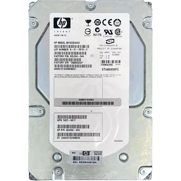 Seagate ST3450856FC | Cheetah 15K.6 Series 450GB 15000RPM Fibre Channel 4Gb/S 16MB Cache (Ce) 3.5-Inch Hard Drive-image